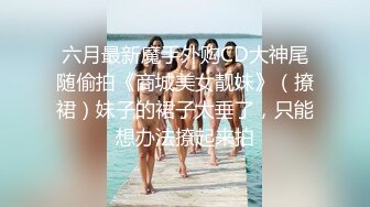 六月最新魔手外购CD大神尾随偷拍《商城美女靓妹》（撩裙）妹子的裙子太垂了，只能想办法撩起来拍