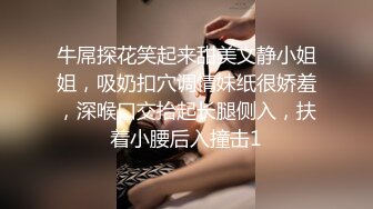 牛屌探花笑起来甜美文静小姐姐，吸奶扣穴调情妹纸很娇羞，深喉口交抬起长腿侧入，扶着小腰后入撞击1