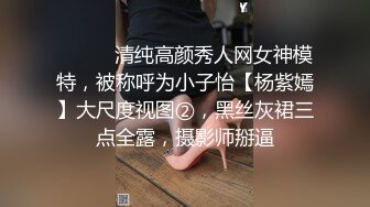 ⚫️⚫️清纯高颜秀人网女神模特，被称呼为小子怡【杨紫嫣】大尺度视图②，黑丝灰裙三点全露，摄影师掰逼