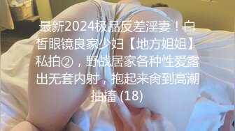 最新2024极品反差淫妻！白皙眼镜良家少妇【地方姐姐】私拍②，野战居家各种性爱露出无套内射，抱起来肏到高潮抽搐 (18)