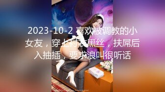 2023-10-2 喜欢被调教的小女友，穿上衬衣黑丝，扶屌后入抽插，要求浪叫很听话