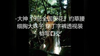 -大神『9总全国探花』约草腰细胸大妹子 穿丁字裤透视装特写口交