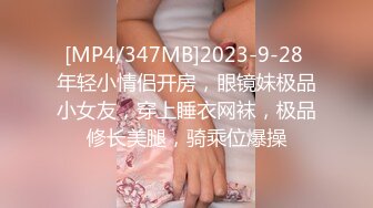 [MP4/347MB]2023-9-28 年轻小情侣开房，眼镜妹极品小女友，穿上睡衣网袜，极品修长美腿，骑乘位爆操