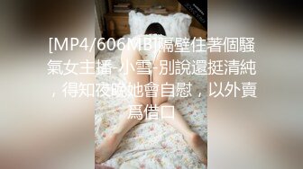 [MP4/606MB]隔壁住著個騷氣女主播-小雪-別說還挺清純，得知夜晚她會自慰，以外賣爲借口